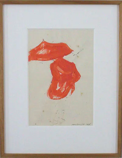 Red Figure and Umbrella
