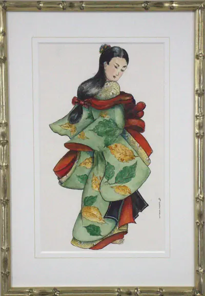 Geisha Autumn Leaves