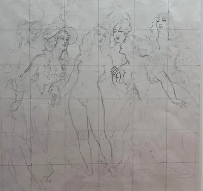 Untitled (preliminary pencil sketch)