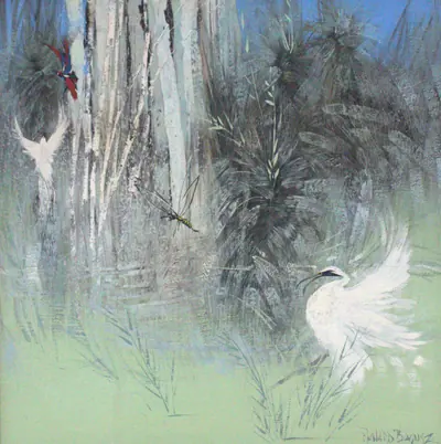 Untitled (Egrets in the Bush)