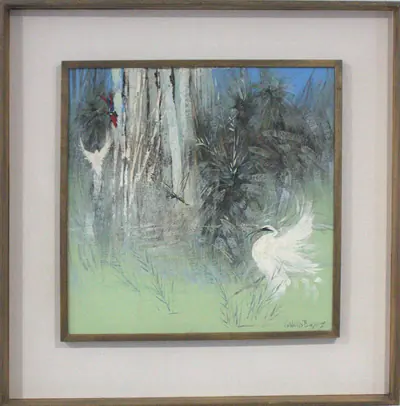 Untitled (Egrets in the Bush)