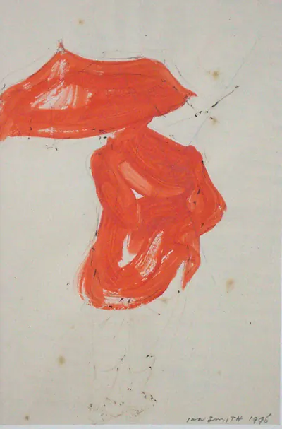 Red Figure and Umbrella