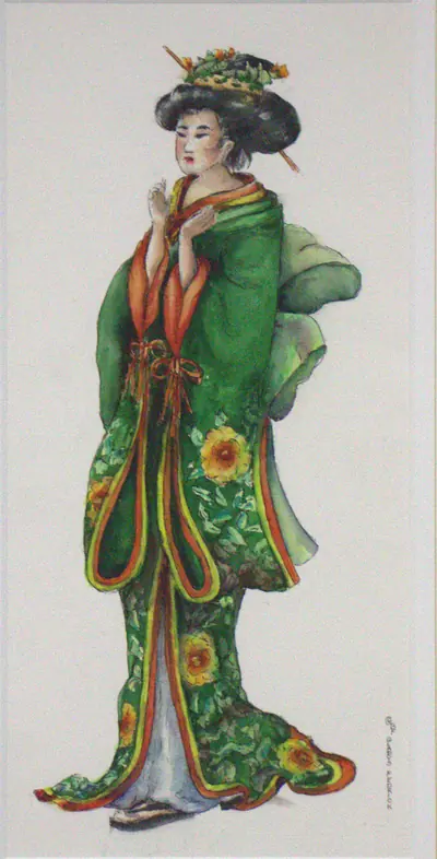 Geisha in Green